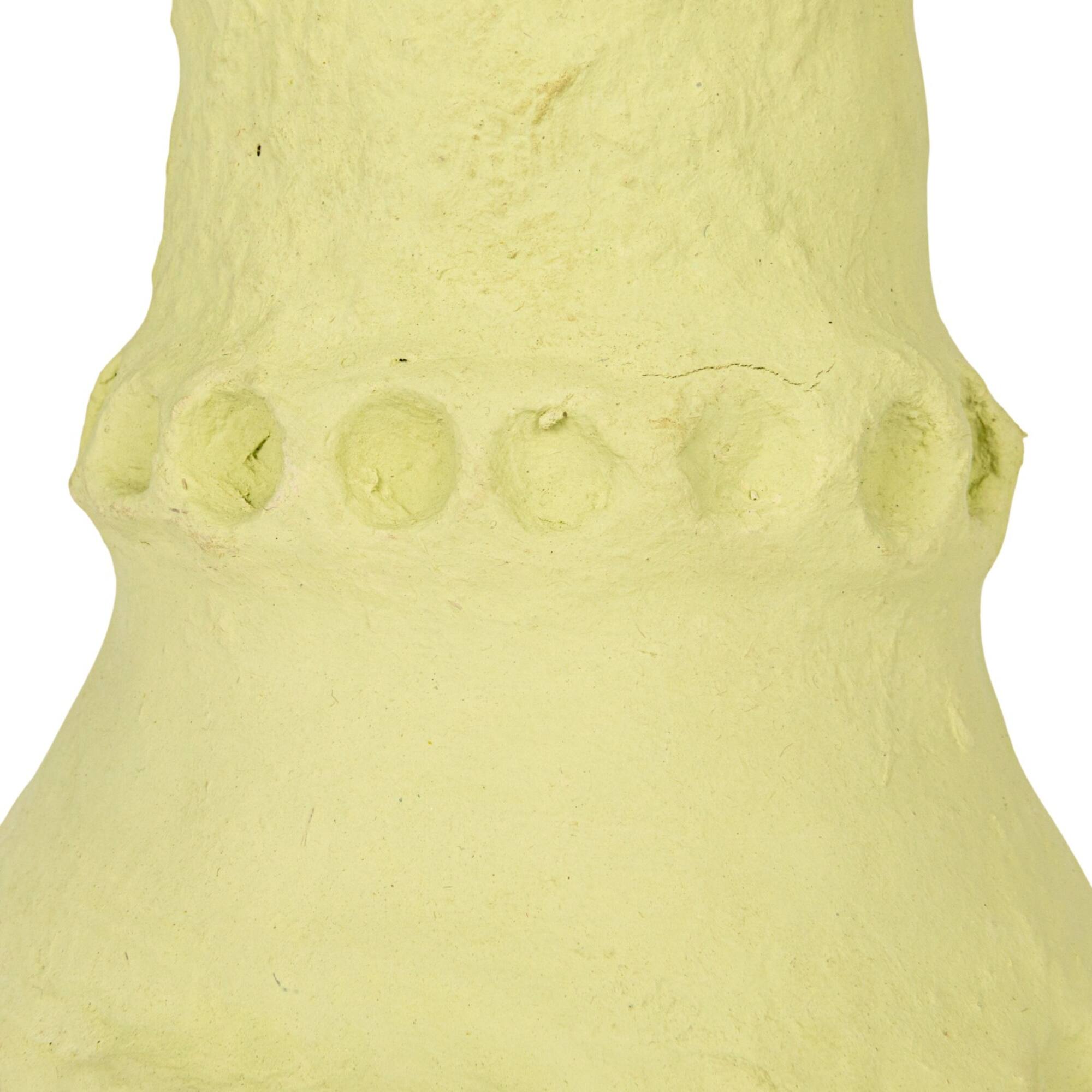 Hello Honey® 17" Mint Handmade Paper Mache Vase with Embossed & Debossed Design